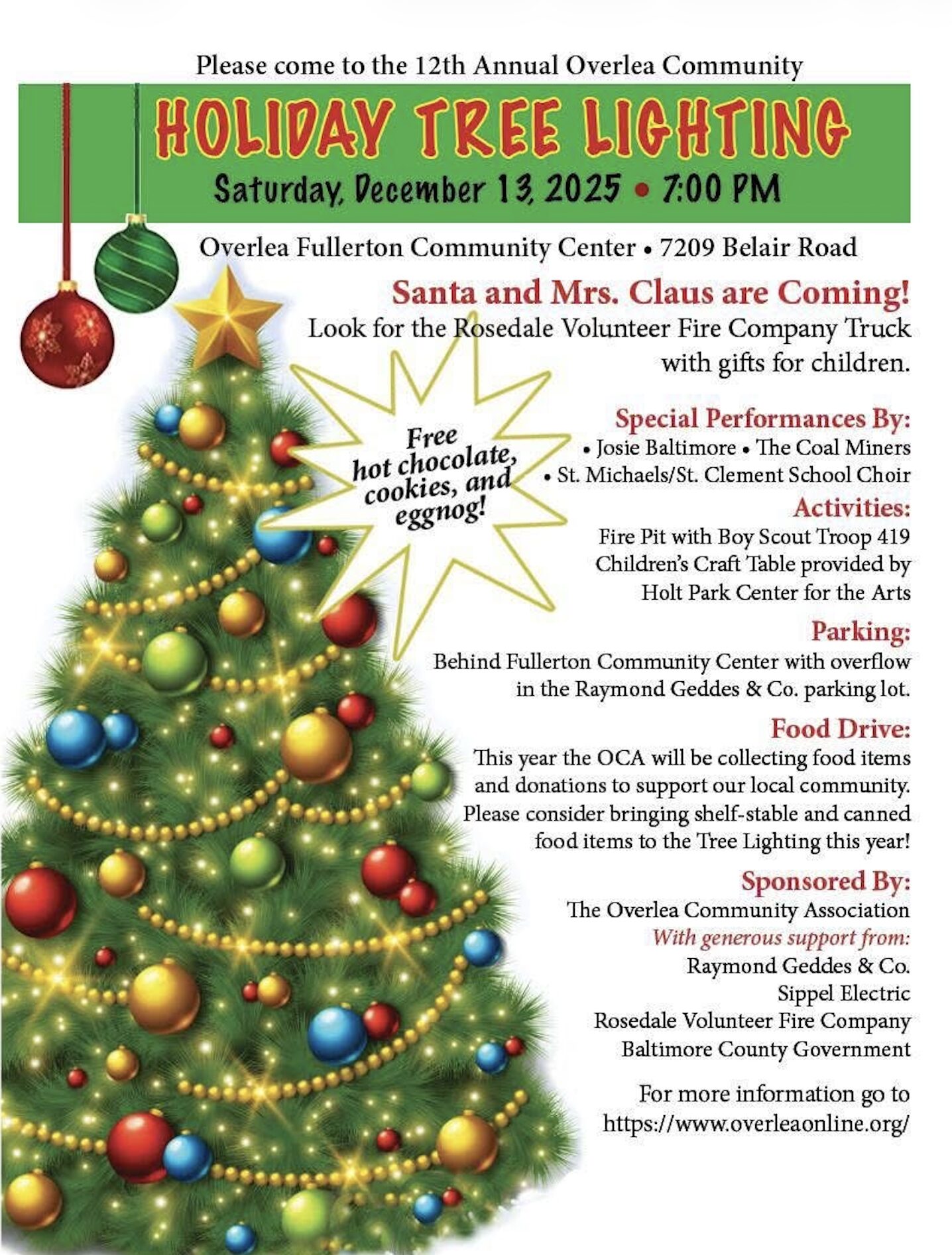 Holiday Tree Lighting